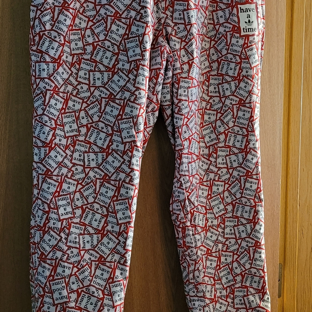 Adidas Reversable track pants.